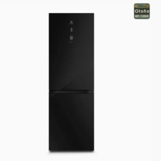 Refrigerador Electrolux 323L No Frost Bottom Freezer Efficient AutoSense DB60GE Negro Glass