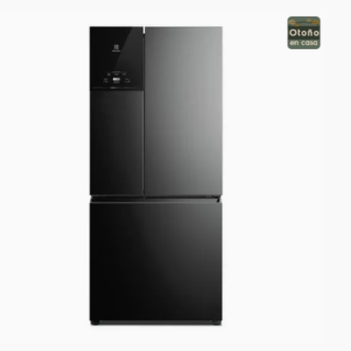 Refrigerador Electrolux 590L No Frost 3 Puertas Inverter AutoSense LessWaste IM8B Negro