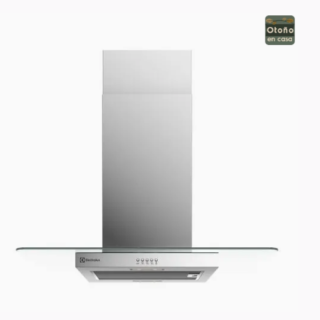 Campana Cocina Isla Electrolux Decorativa 90cm Efficient Luz LED CE9IX Inox