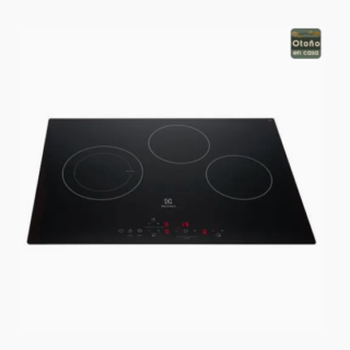 Encimera Eléctrica 3 Platos Electrolux Efficient Cubierta Vitrocerámica y Panel Touch VE6DT