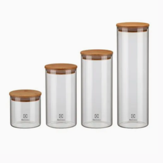 Contenedores de Vidrio y Tapa de Bambú Electrolux
